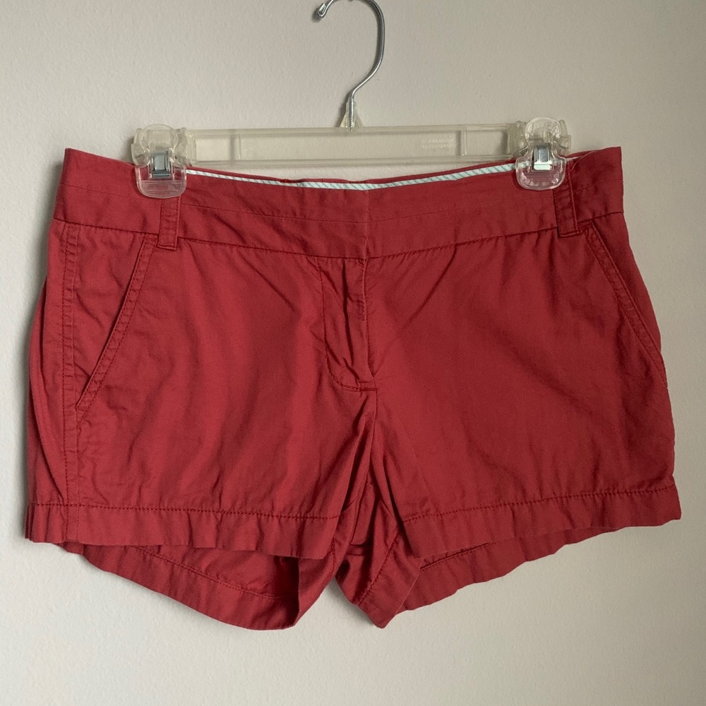 Red JCrew shorts